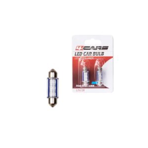 4CARS LED ŽIAROVKA 6LED 12V SV8,5 36MM MODRÁ