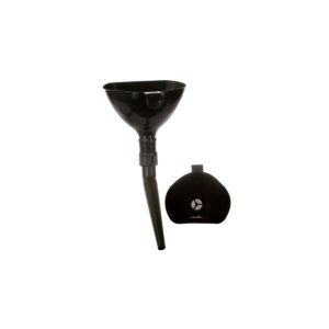 4CARS Lievik plastový zahnutý čierny