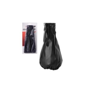 4CARS Poťah na tyč rýchlostnej páky carbon genuine leather čierny