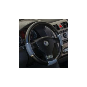 4CARS POŤAH VOLANTU 37-39CM čierno-šedý