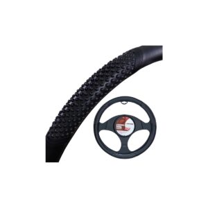 4CARS POŤAH VOLANTU 37-39CM čierny masážny