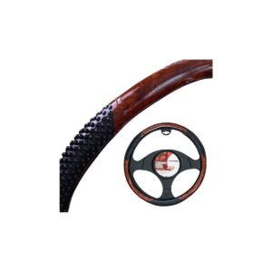 4CARS POŤAH VOLANTU 37-39CM imitácia dreva