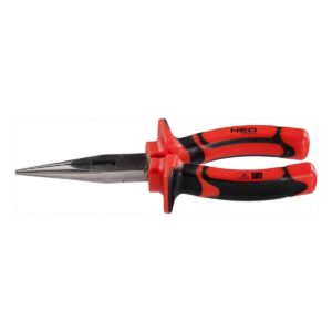 NEO Kliešte predĺžené rovné 160mm VDE, (6 "), crv, leštené