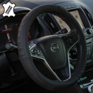 4CARS POTAH VOLANTU 37-39CM pravá koža cierny s gripom